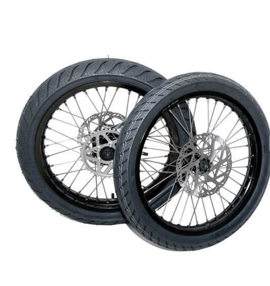 17" supermoto wheels (Surron LBX, E ride, Talaria X3, MX3, MX4)